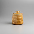 Honeyed Amber Lidded container