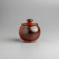 Fired Earth Lidded Jar