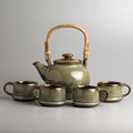 Cane Celadon Tea Set