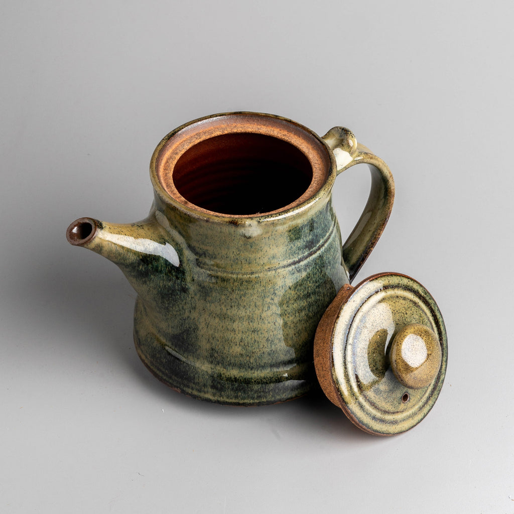 Mossy Green Coffee Pot